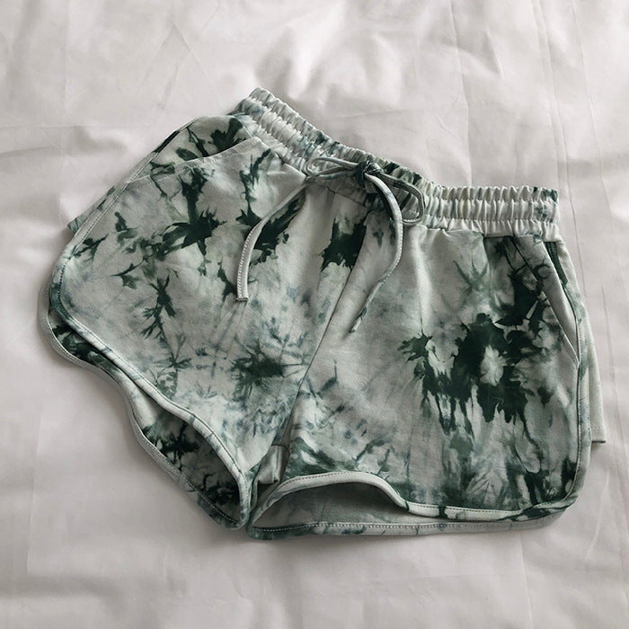 Beach Tie-dye Shorts Drawstring Loose Fit for Women – Culture Heaven