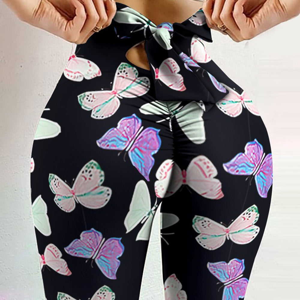 butterfly Yoga Bowknot Leggings