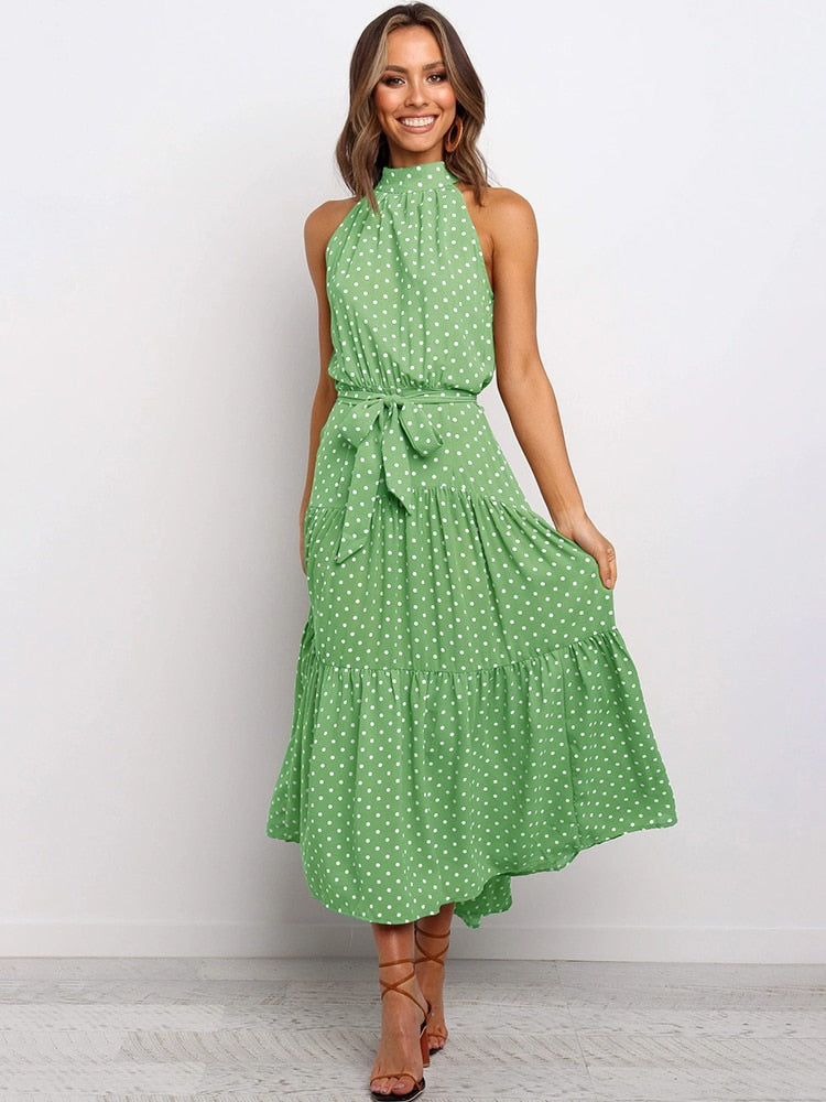 Summer Breeze Maxi Dress Green