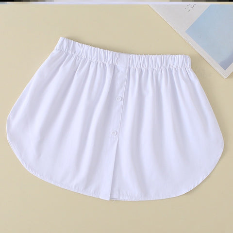 White Priscilla Plaid Mini Skirts Over Pants