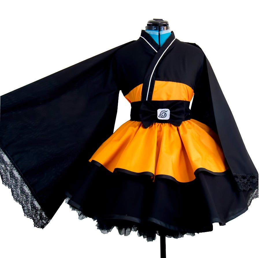 Naruto Costume Lolita Kimono Halloween Dress