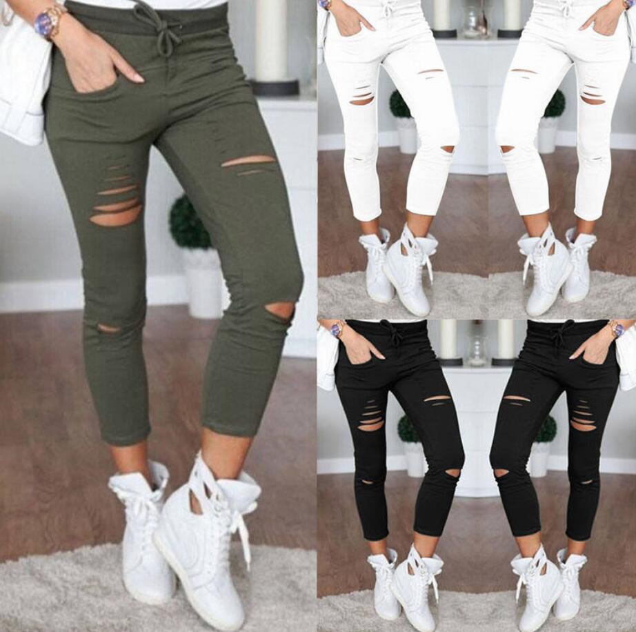Skinny Stretch Ripped Jeans