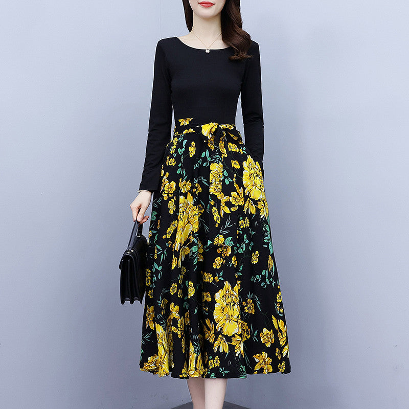Yellow Penelope Plus Size Fashion Skirt Set