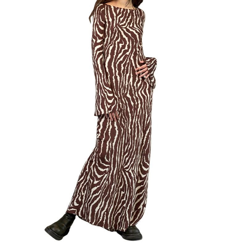 Wild Elegance Zebra Print Dress