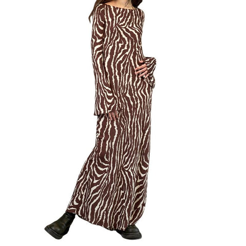 Wild Elegance Zebra Print Dress
