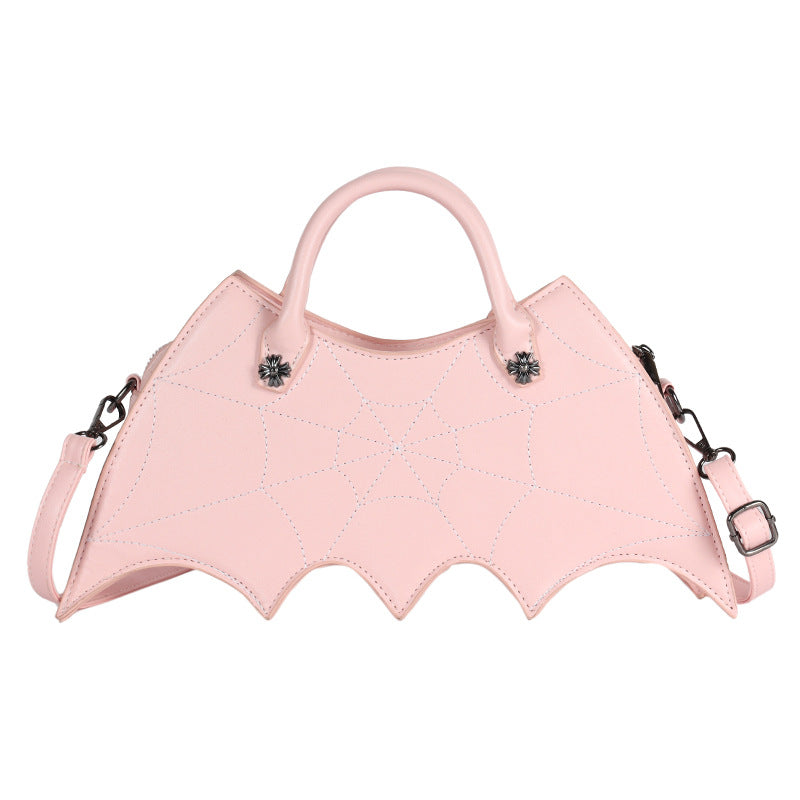 Pink Bat Style Halloween PU Handbag