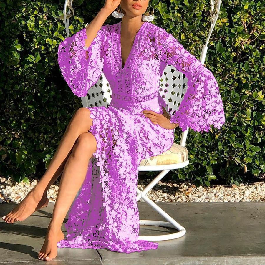 Violet Eternal Beauty Lace Dress