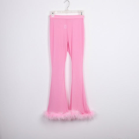 Pink Meshed in Glamour Pants