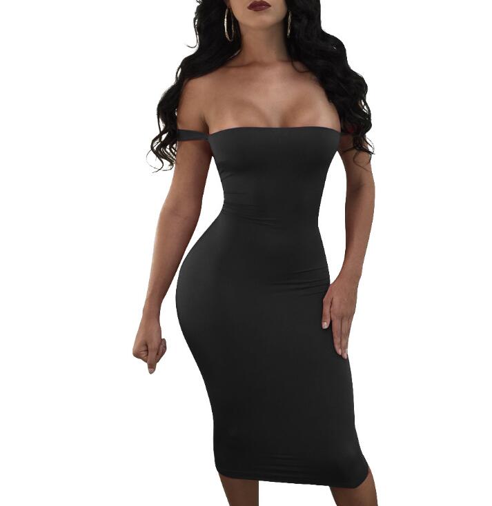 Black Sexy Club Bodycon Dress