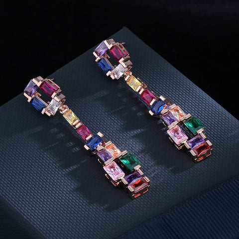 Gemstone Kaleidoscope Earrings