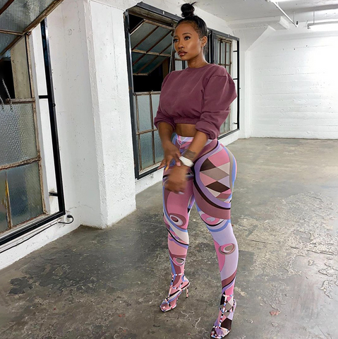 Pink High Waist Mesh Patchwork Stocking Leggings