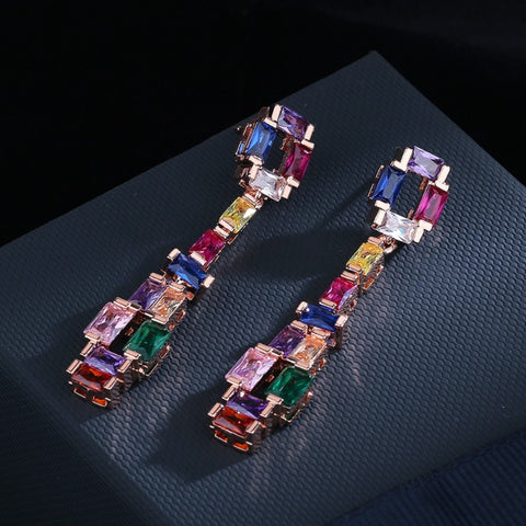 Gemstone Kaleidoscope Earrings