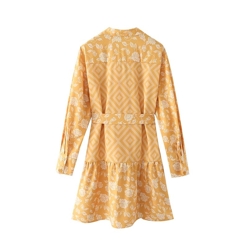Sunny Yellow Collared Summer Dress