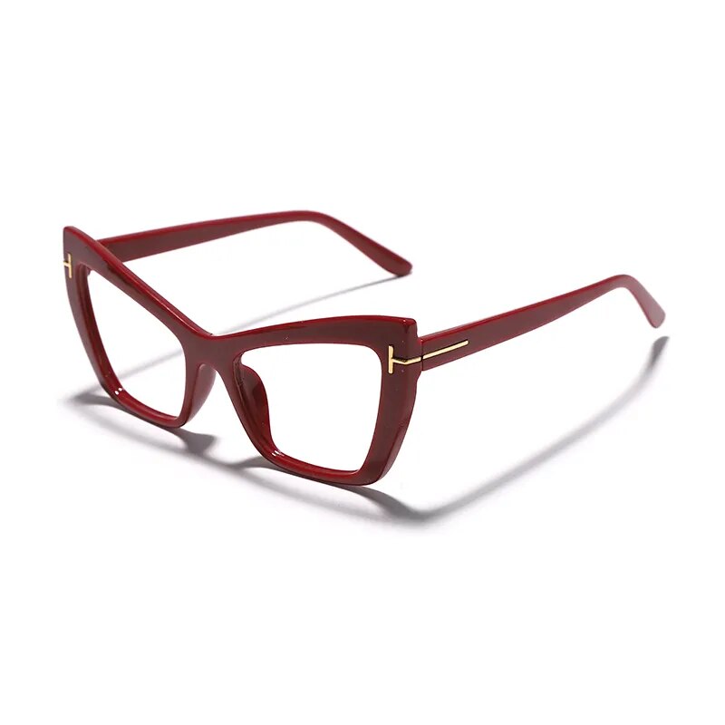 Red Cat Eye Frames Eyeglasses