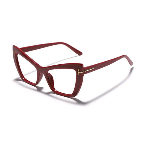 Red Cat Eye Frames Eyeglasses