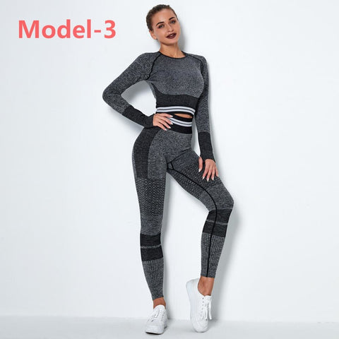 Gym Mesh Leggings and Shirts Suit