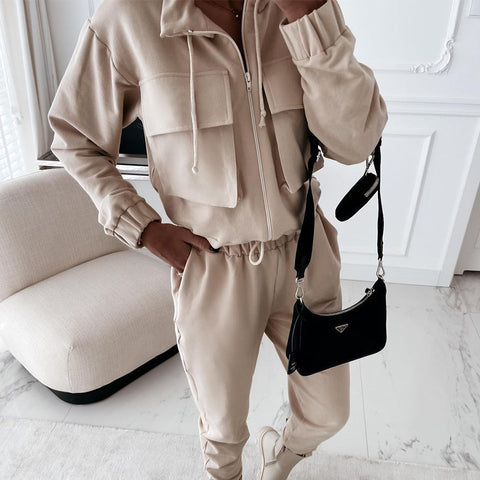 Beige Felicity's Jacket & Trousers 