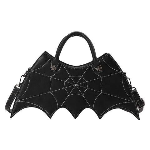 Black Bat Style Halloween PU Handbag