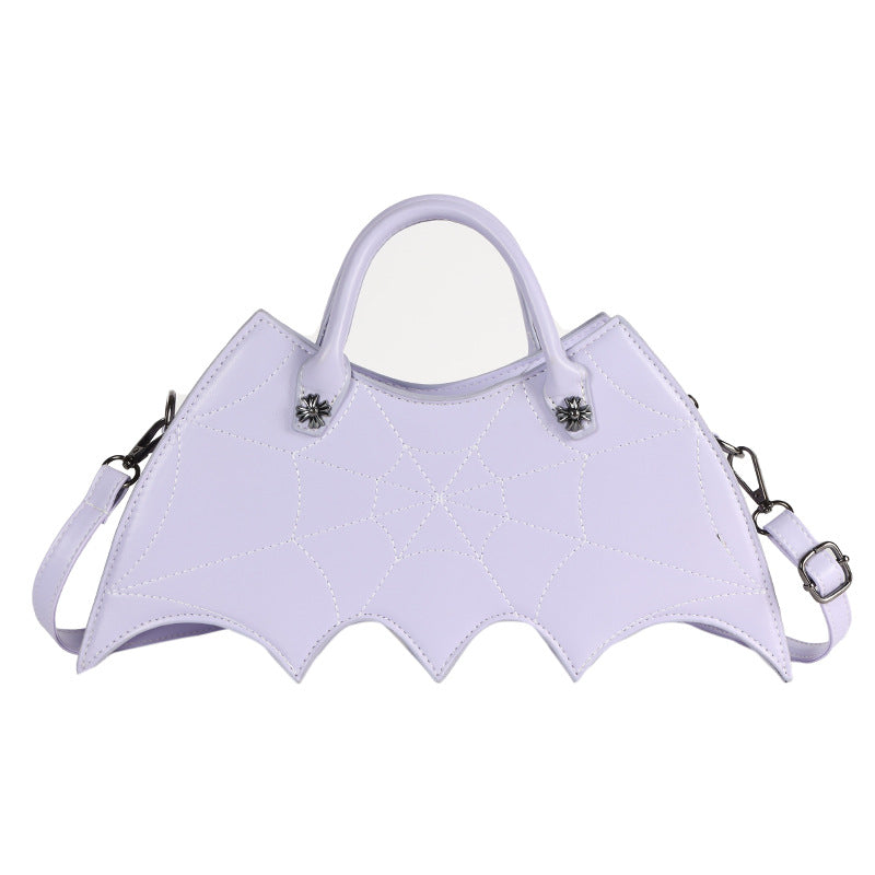 Purple Bat Style Halloween PU Handbag