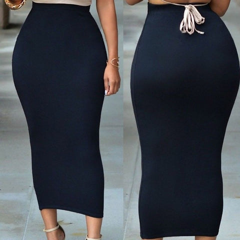 Ladies Bodycon High Waist Skirt