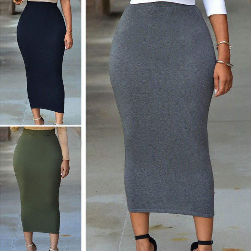 Ladies Bodycon High Waist Skirt