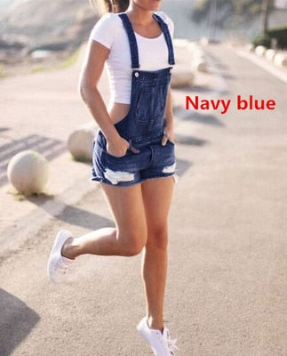 Denim Bib Overalls Jeans Navy Blue
