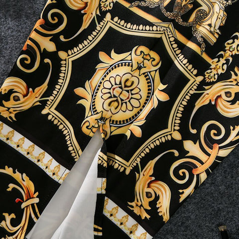 Autumn Print Pencil Skirt