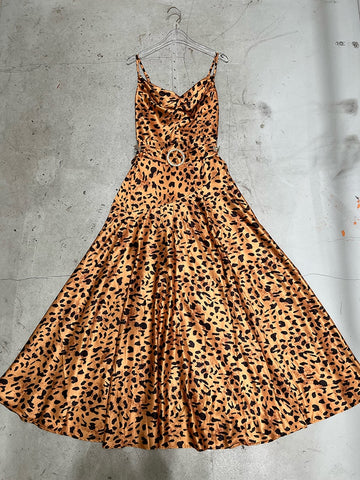 Leopard Print Modest Dress