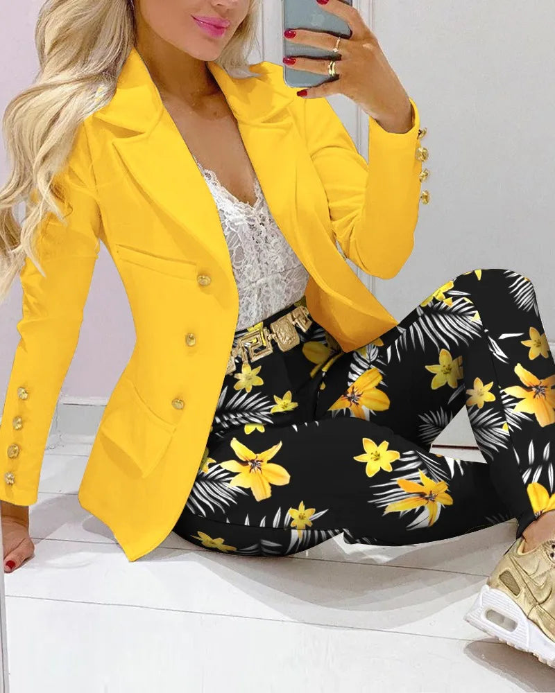 Lady Bespoke Formal Pants Suit 