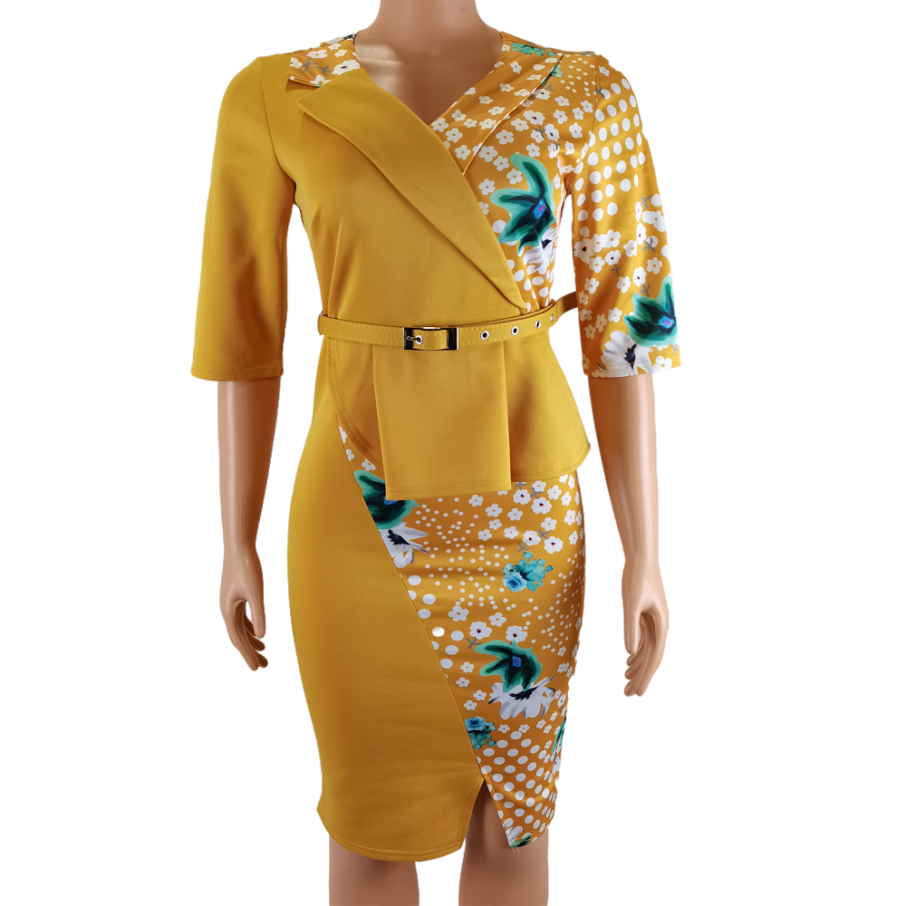 Yellow Women Casual Dress