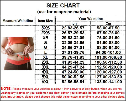belt neoprene waist trainer belt size chart