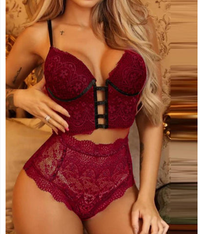 Two Piece Nightwear Bra Panties Suits  | Cultureheaven.com