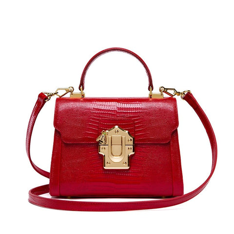 Serpentine Lock Handbag