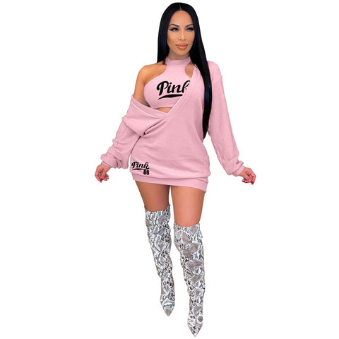 "Pink" Sweater Dress Pink