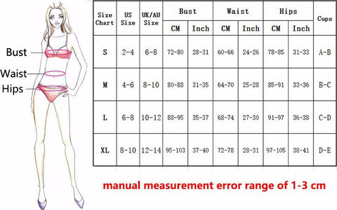 three-piece mesh dress swimsuit size chart