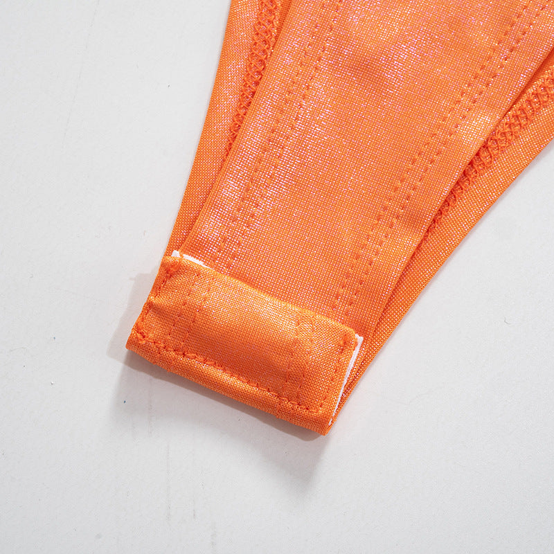 orange onesie top for women