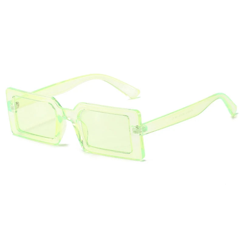 Yellow Green Retro Vintage Sunglasses 