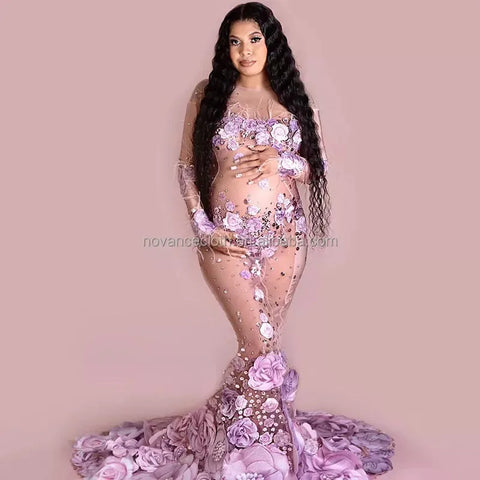 Maternity Photoshoot Sexy Dress
