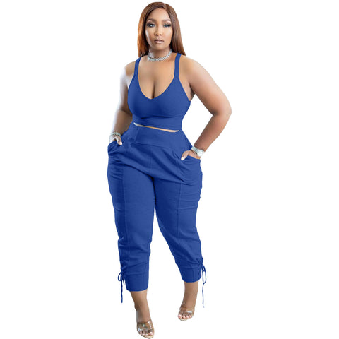 Crop Tank Top & Pant Set
