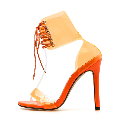 Orange Kiss And Tell High Heels