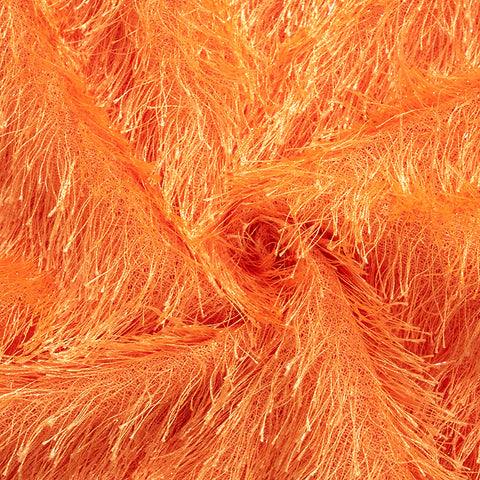 orange maxi party skirt