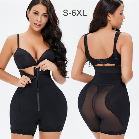 Fashion Bodysuit For Women Waste Trainer Hip Floral Lace Shapers