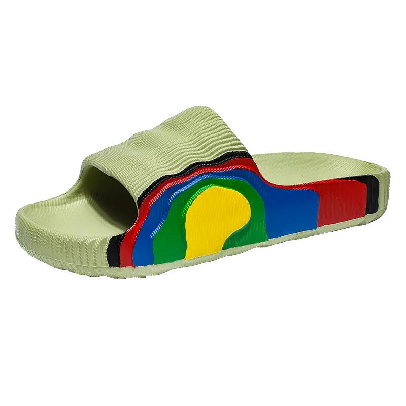 Light Green Slides Sandals Trendy Footwear