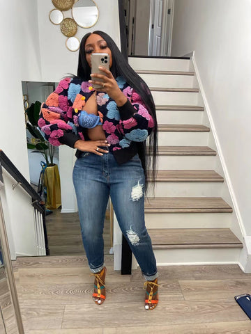 crop top crew neck sweater