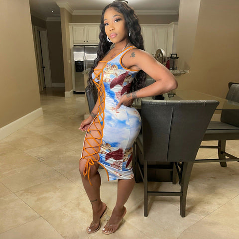 Tribal Temptation Three-Piece swimsuit