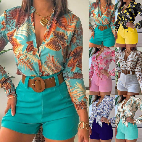 Two Piece Spring Shirt Blouses  | Cultureheaven.com