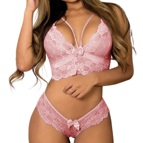 Lace & Bow Lingerie Set