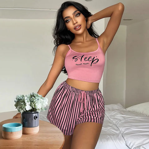 So Sleepy Short Set Pink