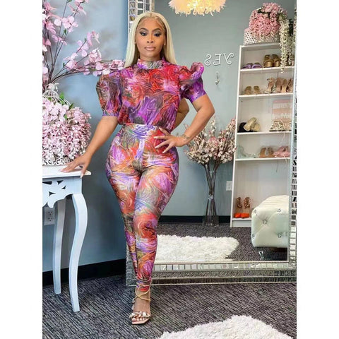 short-sleeve-printed-jumpsuit