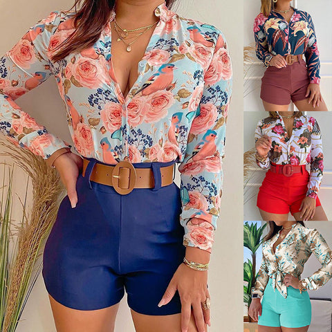 Two Piece Spring Shirt Blouses  | Cultureheaven.com